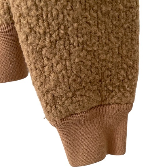 Vince Wool Boucle Knit Teddy Zip Front Bomber Jacket Sweater XS - Picture 6 of 10